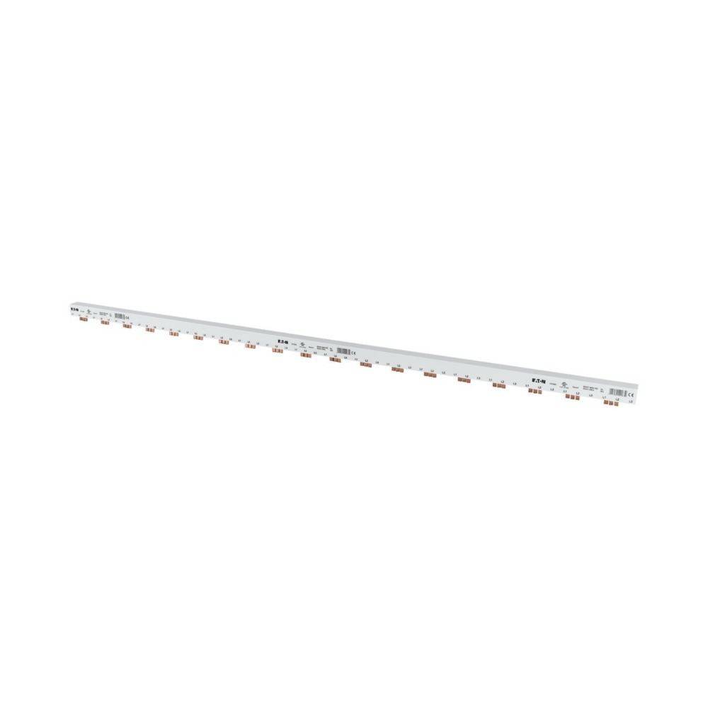 Eine lineare LED-Leuchte wird gezeigt, die aus einem langen weißen Streifen mit gleichmäßig verteilten kleinen LED-Chips besteht und für die Bereitstellung gleichmäßiger Beleuchtung verwendet wird.