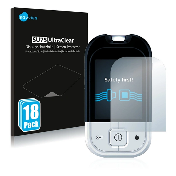 18x Savvies SU75 Displayschutzfolie für Beurer GL 18x Savvies SU75 Displayschutzfolie für Beurer GL