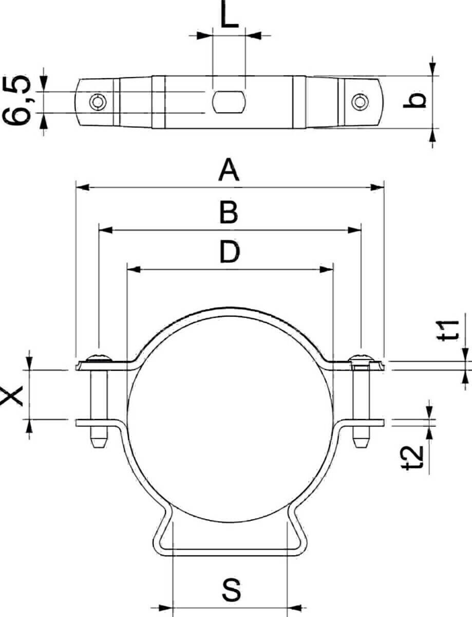 OBO Bettermann Abstandschelle ASL 733 63 FT