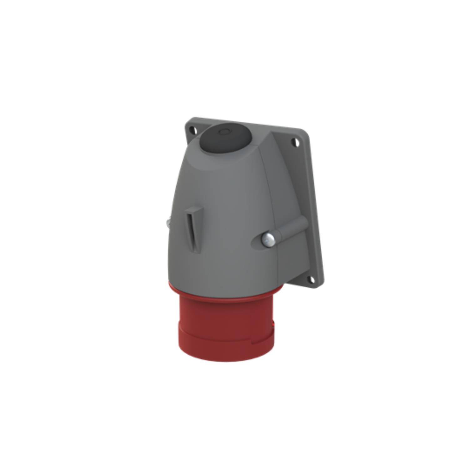 Amphenol 16 Ampere CEE Wandsteckverbinder 5-polig (3P+N+PE) Stift, Kodierung 6h rot 200/346V bis 240/415V Frequenz 50