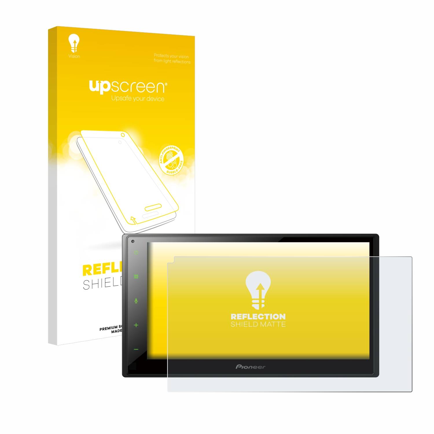 upscreen Reflection Shield Matte Premium Displayschutzfolie für Pioneer