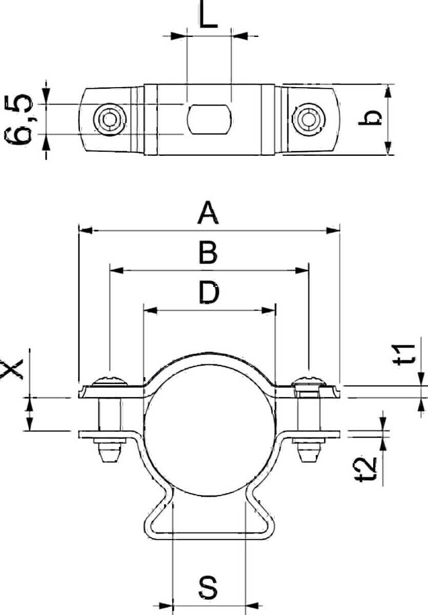 OBO Bettermann Abstandschelle ASL 733 30 FT