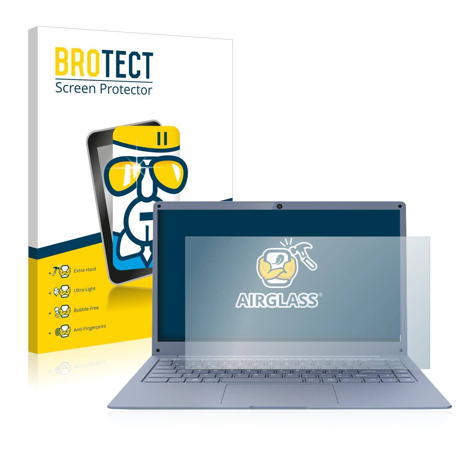 BROTECT AirGlass Schutzglas Folie für Jumper EZbook
