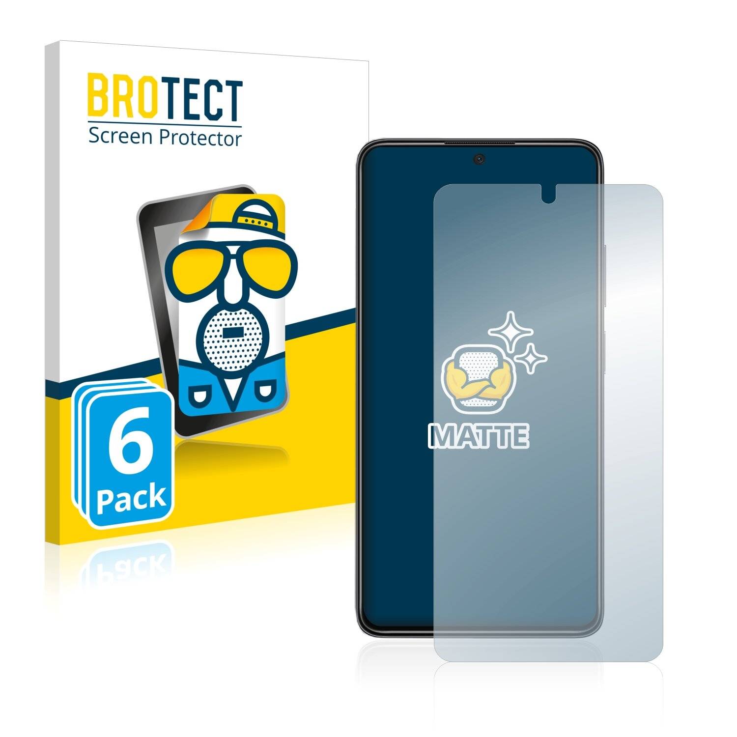 6x BROTECT Matte Displayschutzfolie für Xiaomi Poco X4 Pro 5G - Entspiegelt,