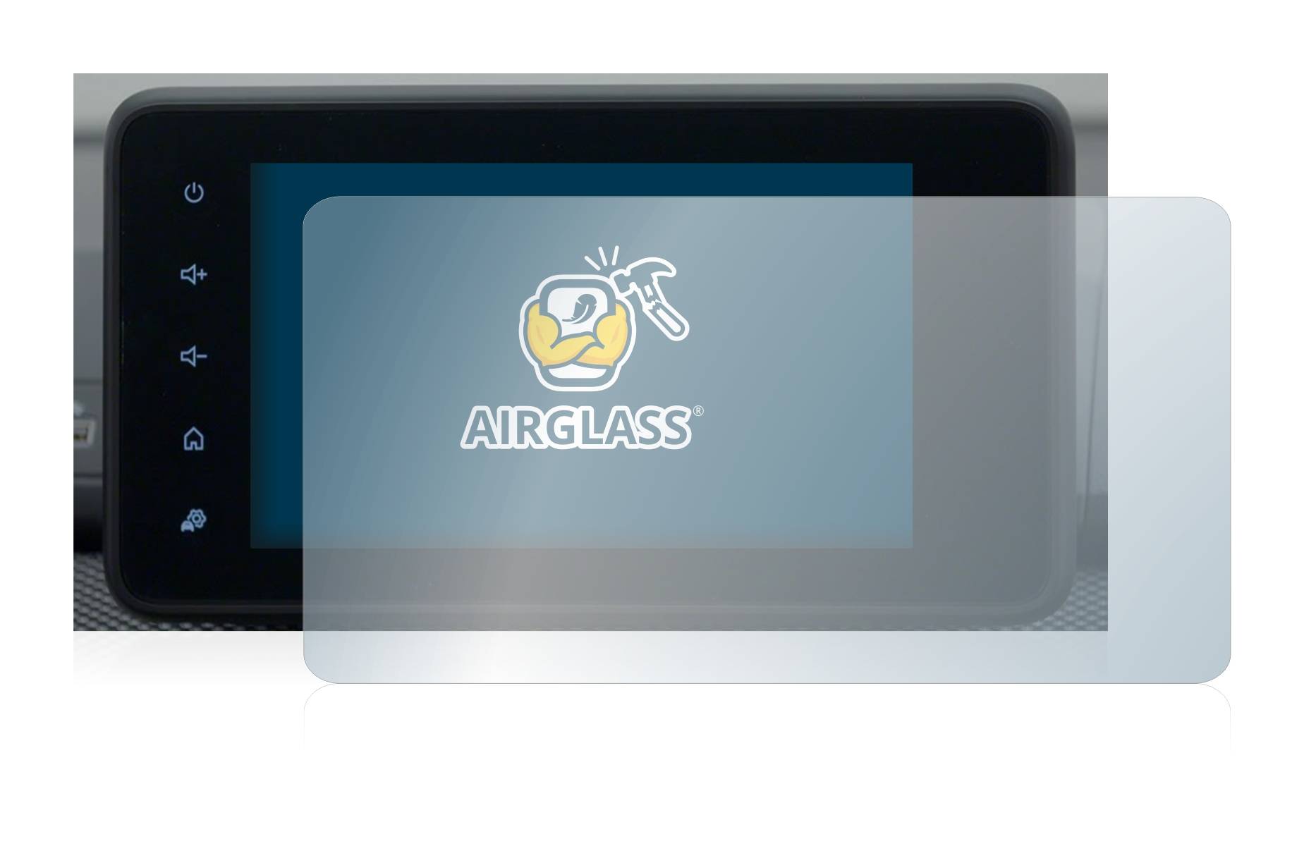 BROTECT AirGlass Glas Panzer-Folie für Dacia Sandero 2021 Media Display 3.5 - Schutzglas