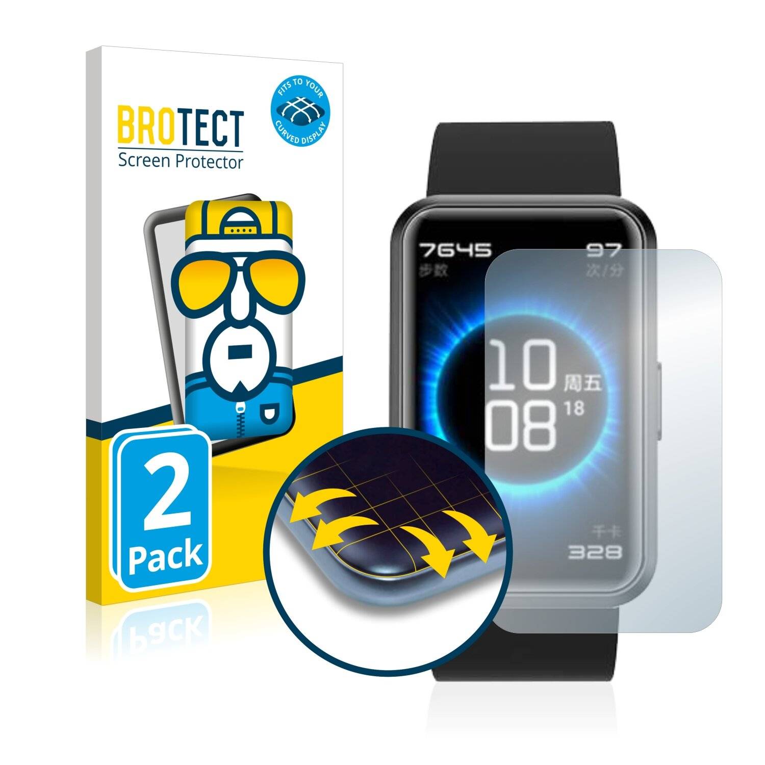 2x BROTECT Flex Full-Cover Displayschutzfolie für Blackview