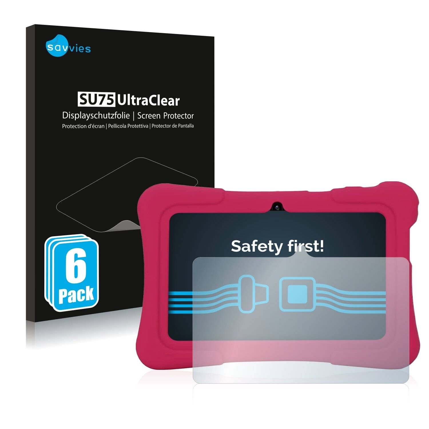6x Savvies SU75 Displayschutzfolie für Pritom