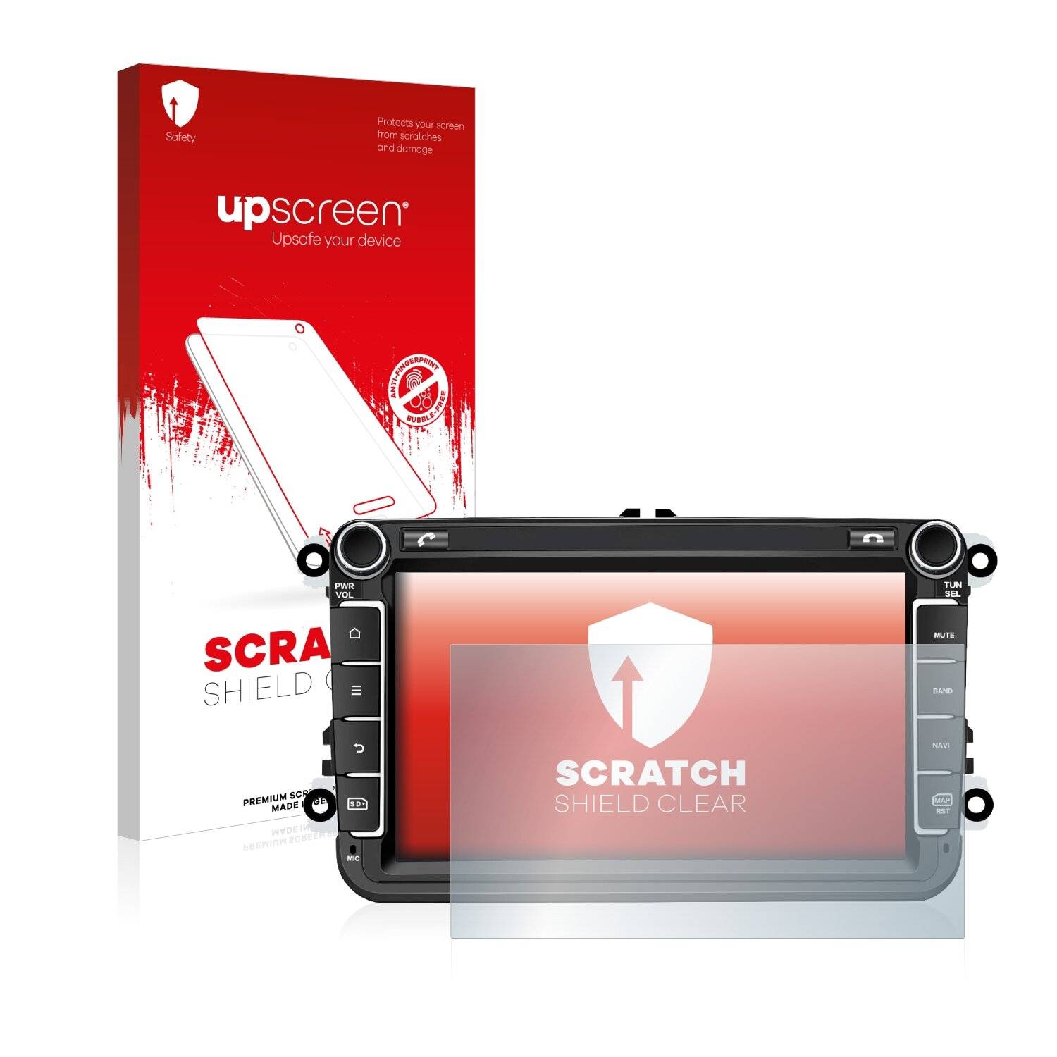 upscreen Scratch Shield Clear Premium Displayschutzfolie für M.I.C.