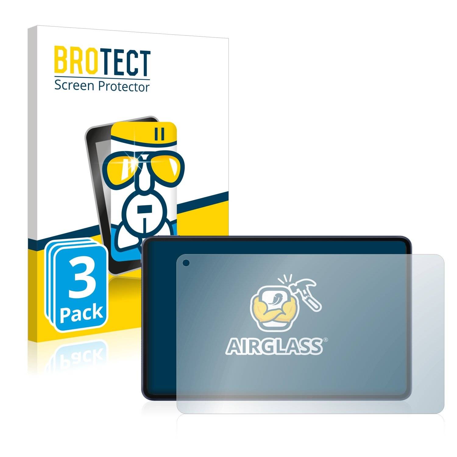 3x BROTECT AirGlass Schutzglas Folie für Huawei MatePad Pro 10.8
