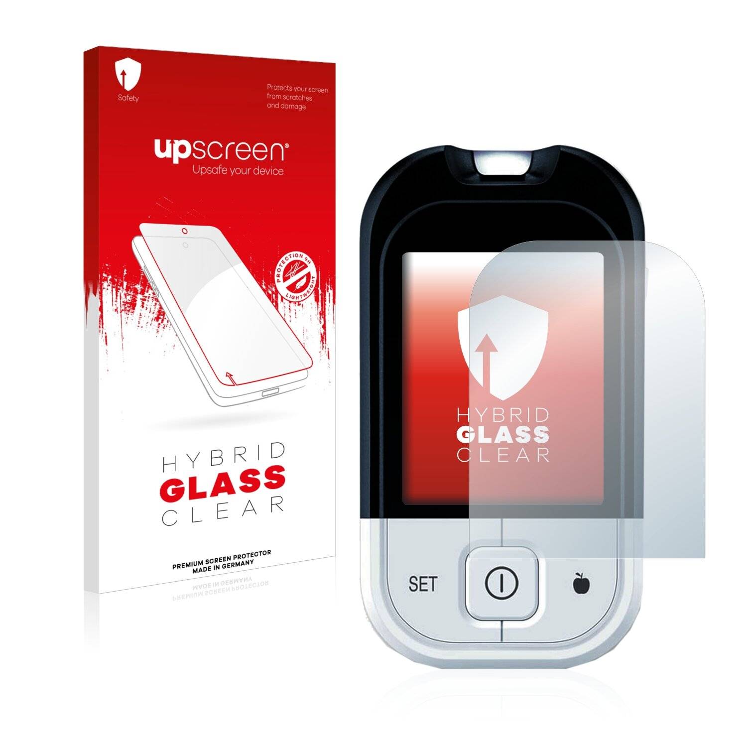 upscreen Hybrid Glass Clear Premium Schutzglas Folie für Beurer GL