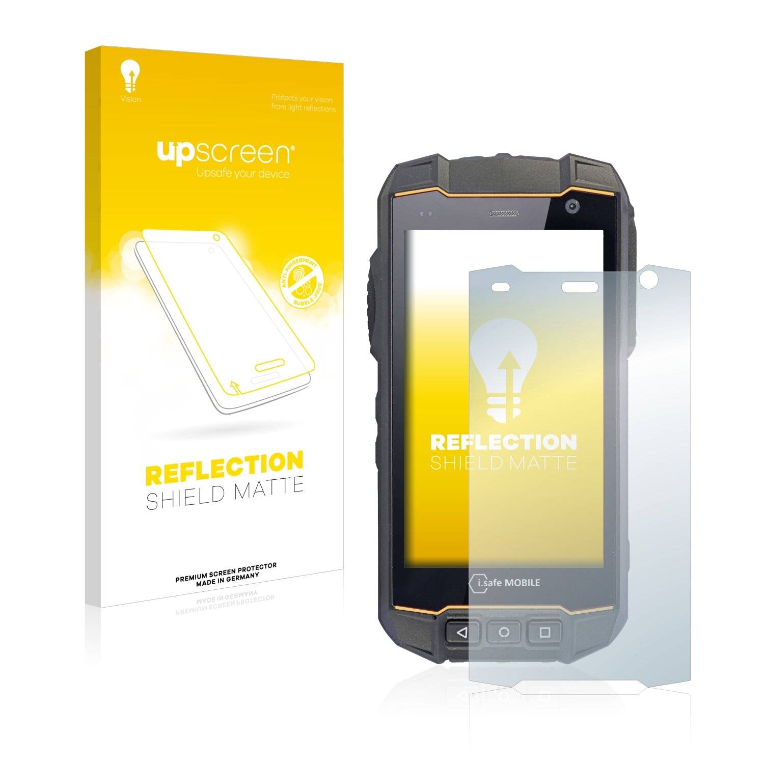 upscreen Reflection Shield Matte Premium Displayschutzfolie für i.safe