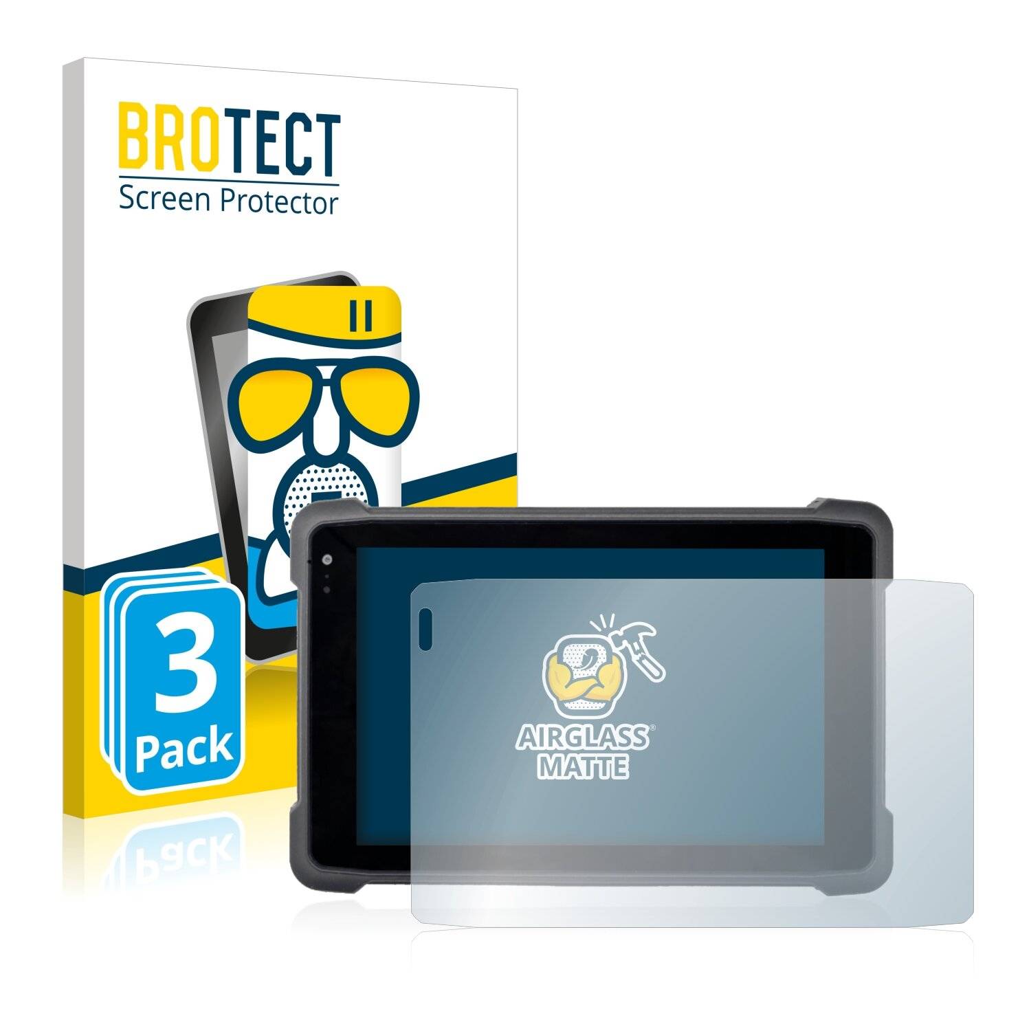 3x BROTECT AirGlass Matte Schutzglas Folie für Werock Rocktab