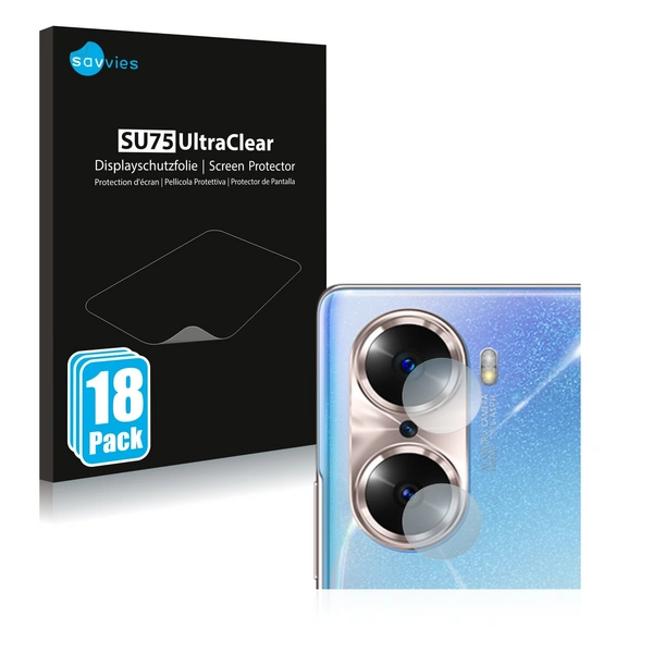 18x Savvies SU75 Displayschutzfolie für Honor 60 (NUR 18x Savvies SU75 Displayschutzfolie für Honor 60 (NUR