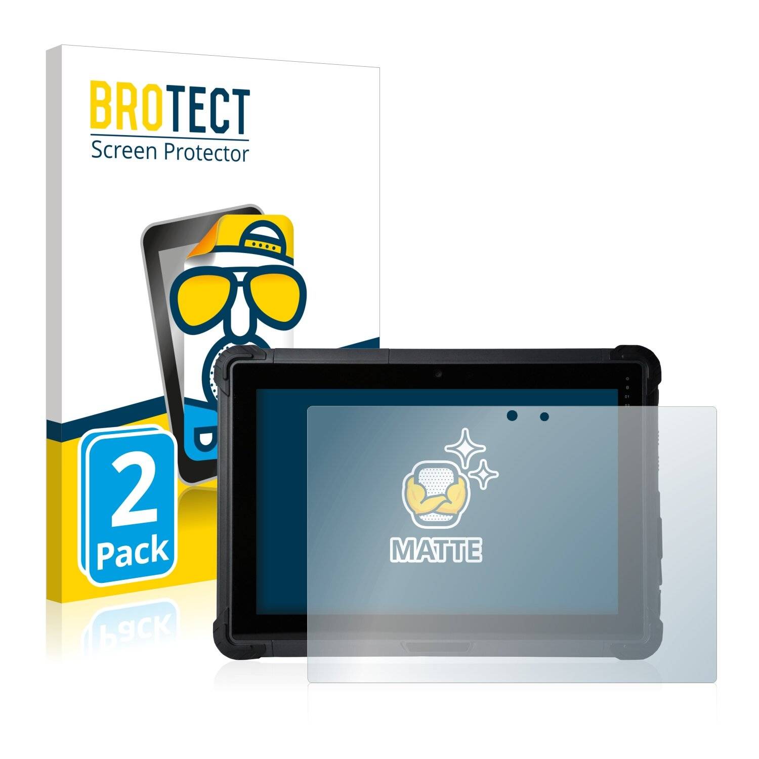 2x BROTECT Matte Displayschutzfolie für Ico imaraTab 10 - Entspiegelt,