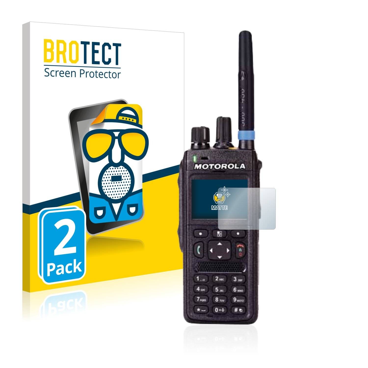 2x BROTECT Matte Displayschutzfolie für Motorola MTP3250 - Entspiegelt,