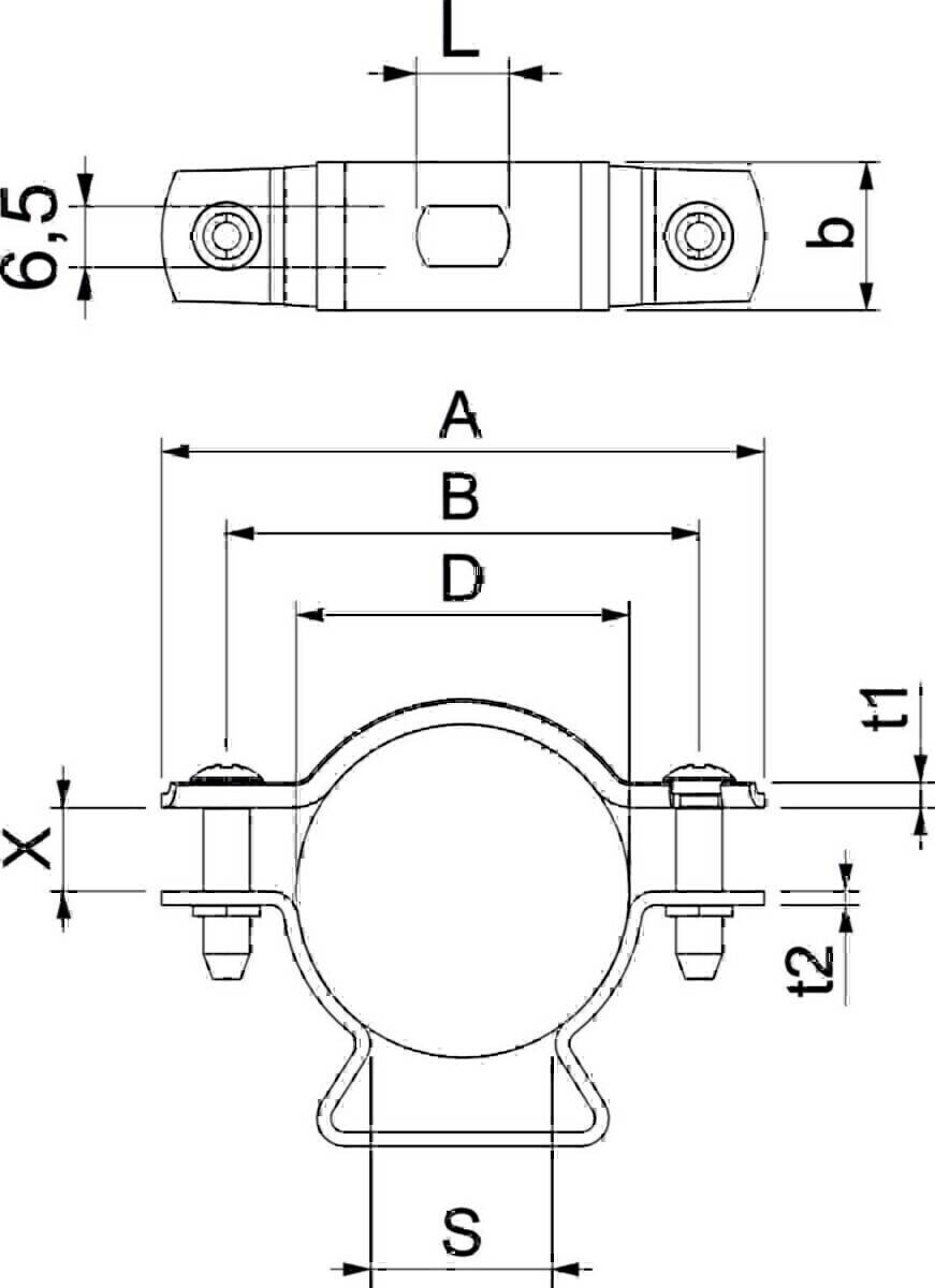 OBO Bettermann Abstandschelle ASL 733 36 FT
