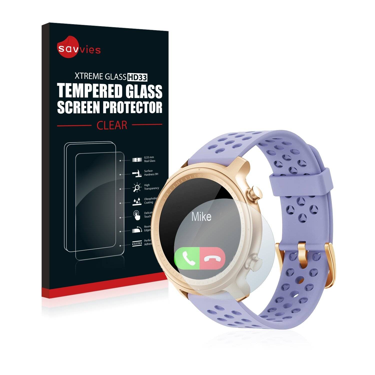 Savvies HD33 Clear Schutzglas für Fitonme