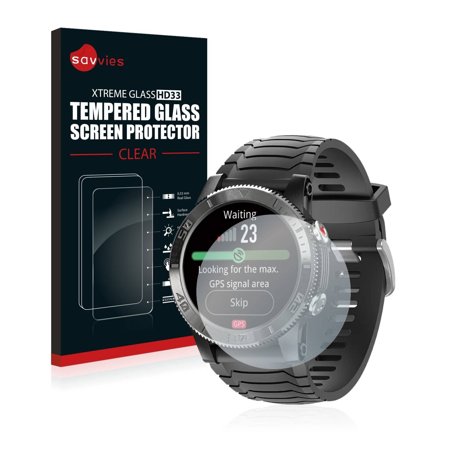 Savvies HD33 Clear Schutzglas für North Edge