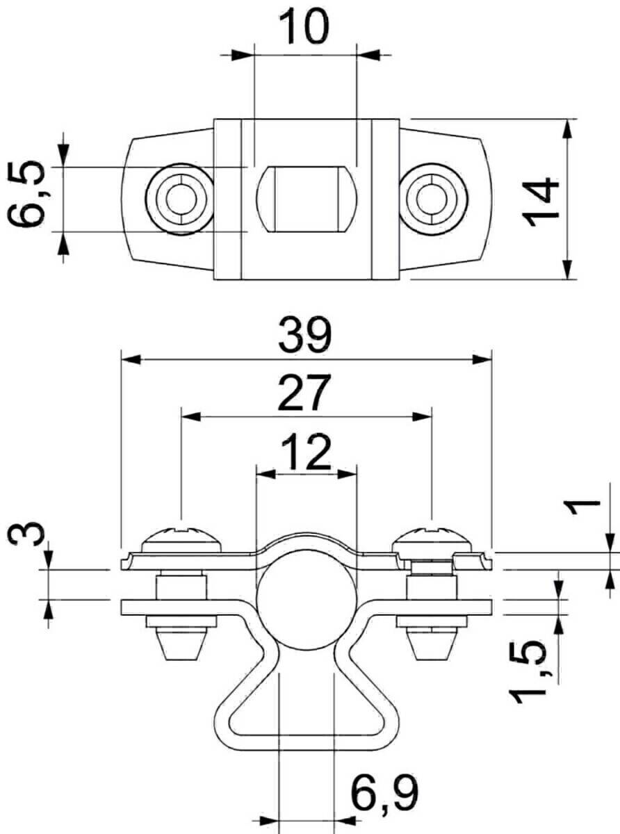 OBO Bettermann Abstandschelle ASL 733 12 FT