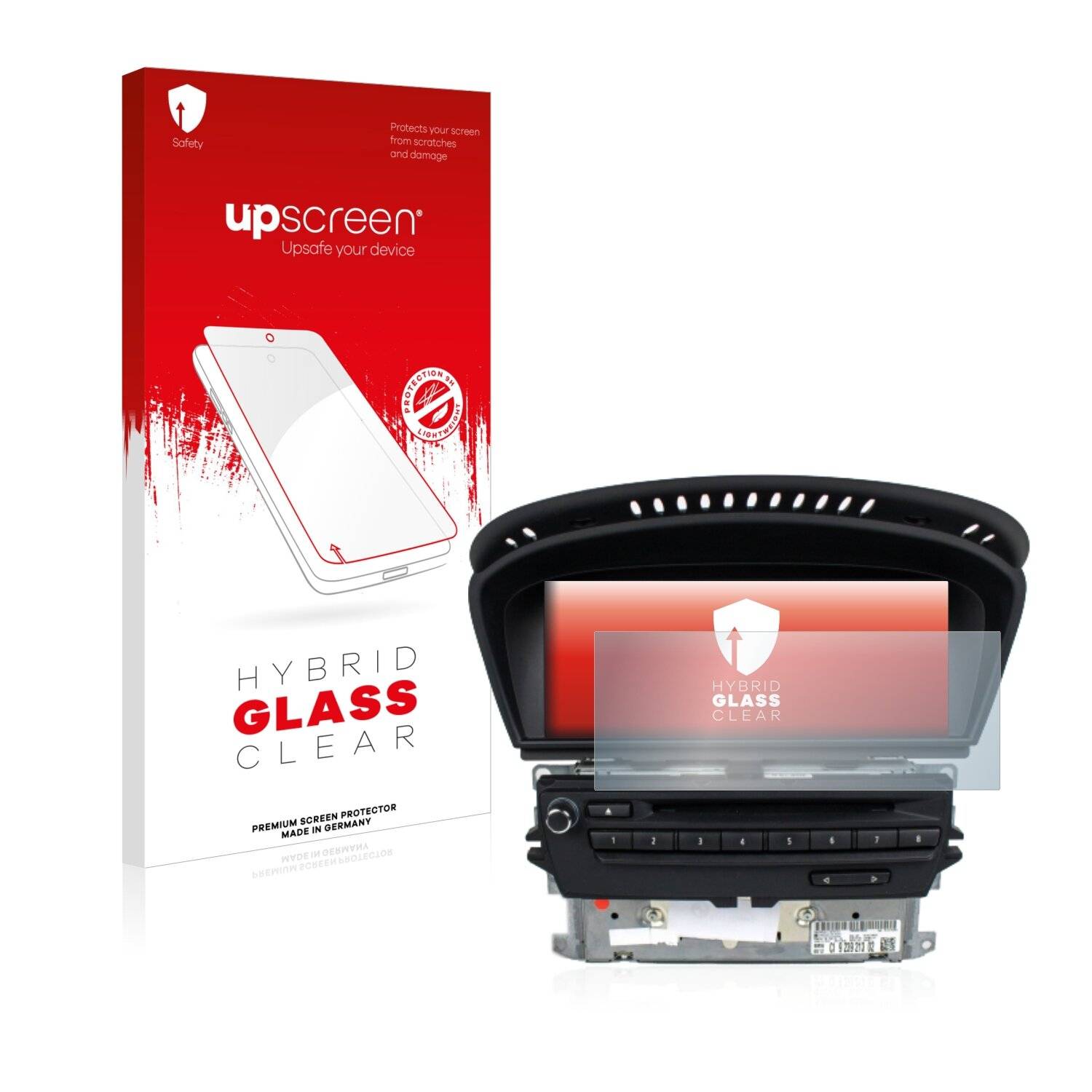 upscreen Hybrid Glass Clear Premium Schutzglas Folie für BMW 3 E93 2011 CIC professional