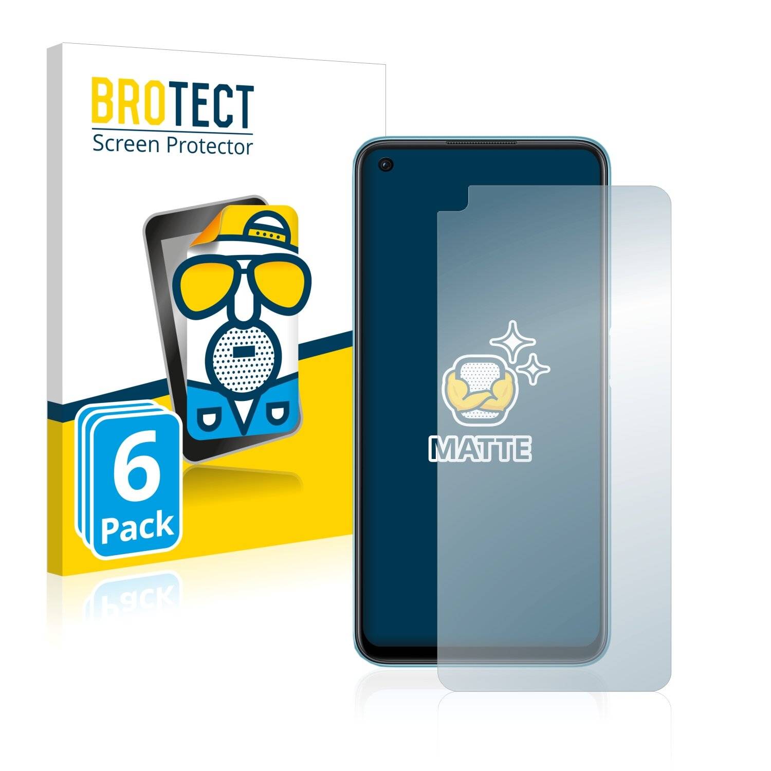 6x BROTECT Matte Displayschutzfolie für Oppo A36 - Entspiegelt,
