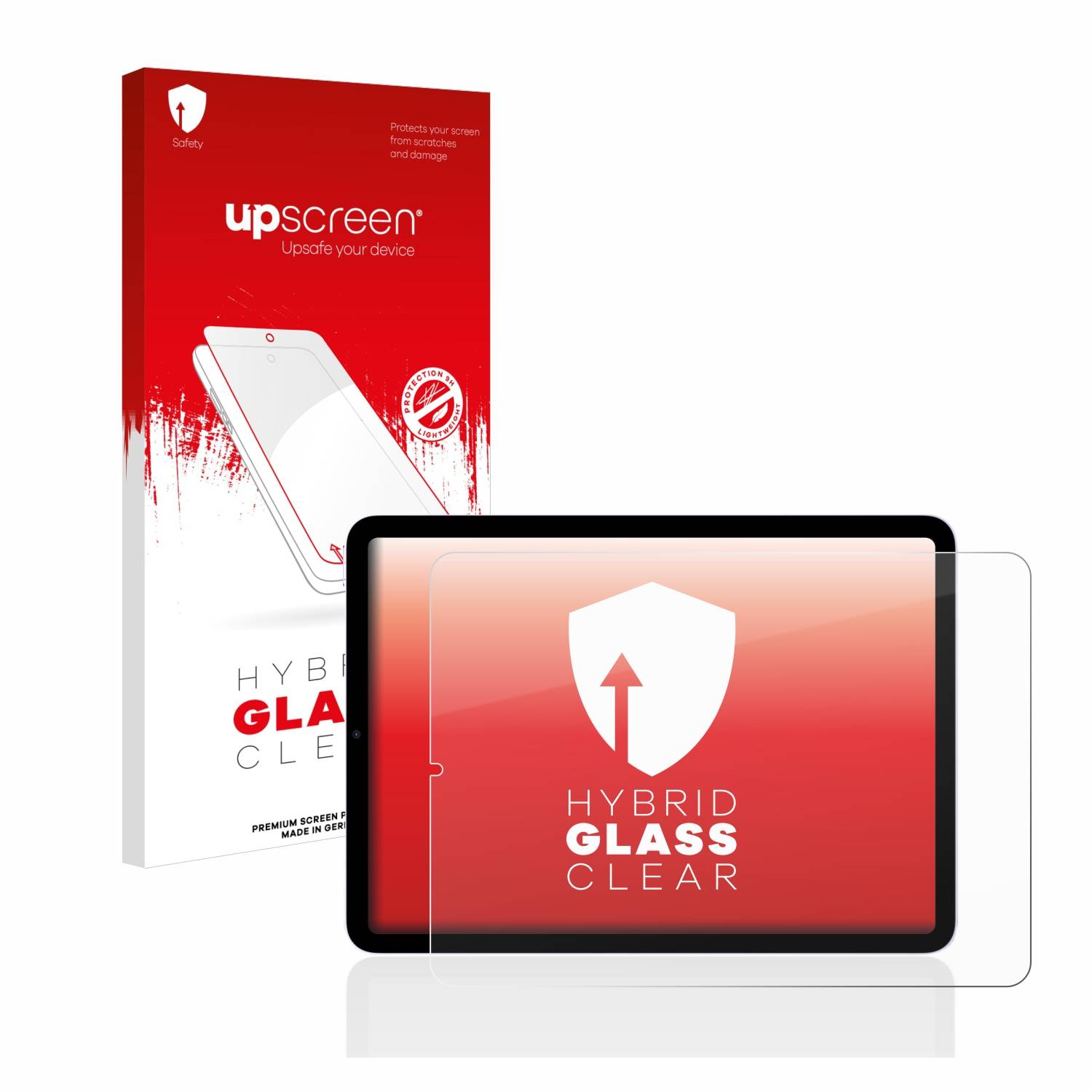 upscreen Hybrid Glas Panzer-Folie für Apple iPad Air 5 WiFi Cellular 2022 (5. Gen.)