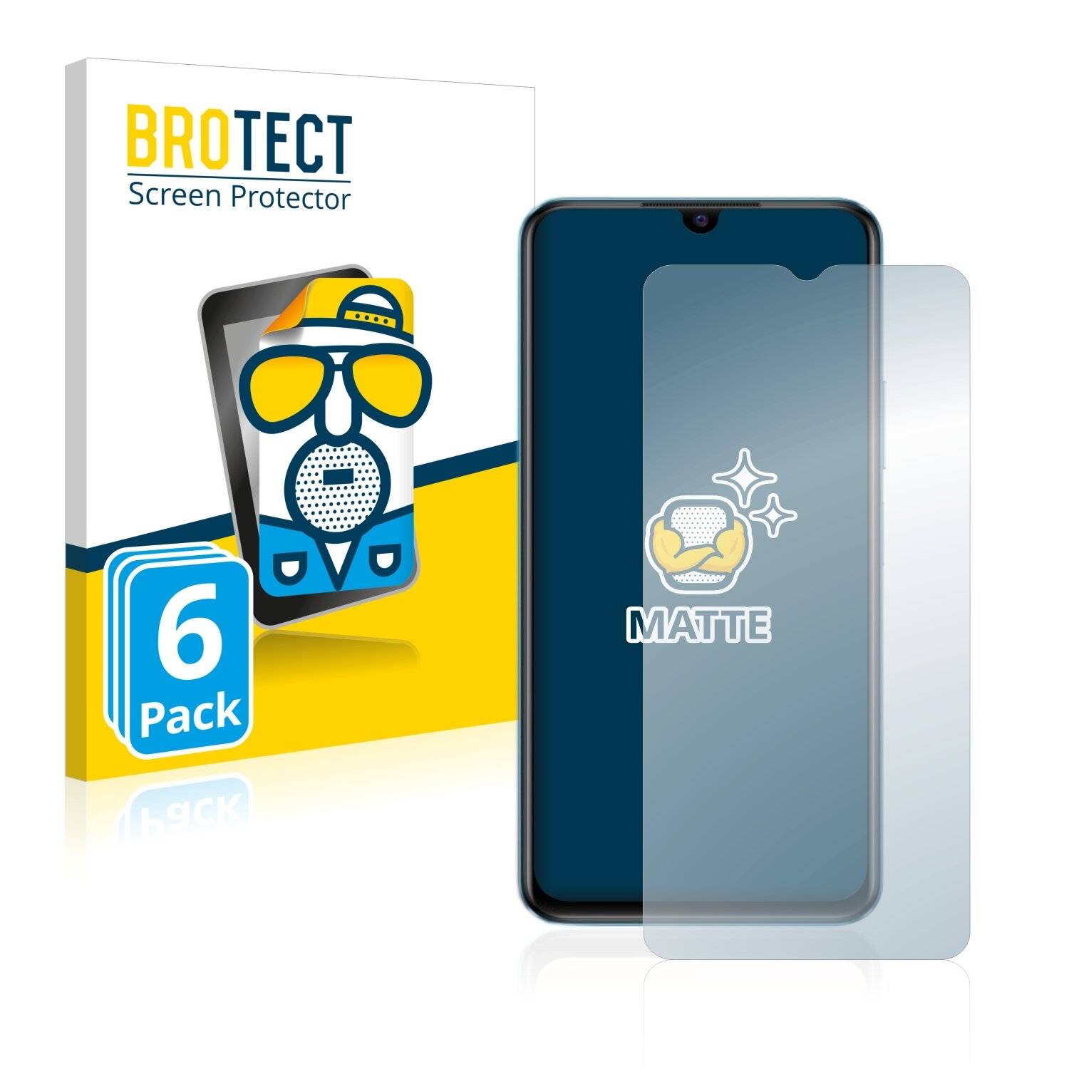 6x BROTECT Matte Displayschutzfolie für Vivo T1 5G - Entspiegelt,