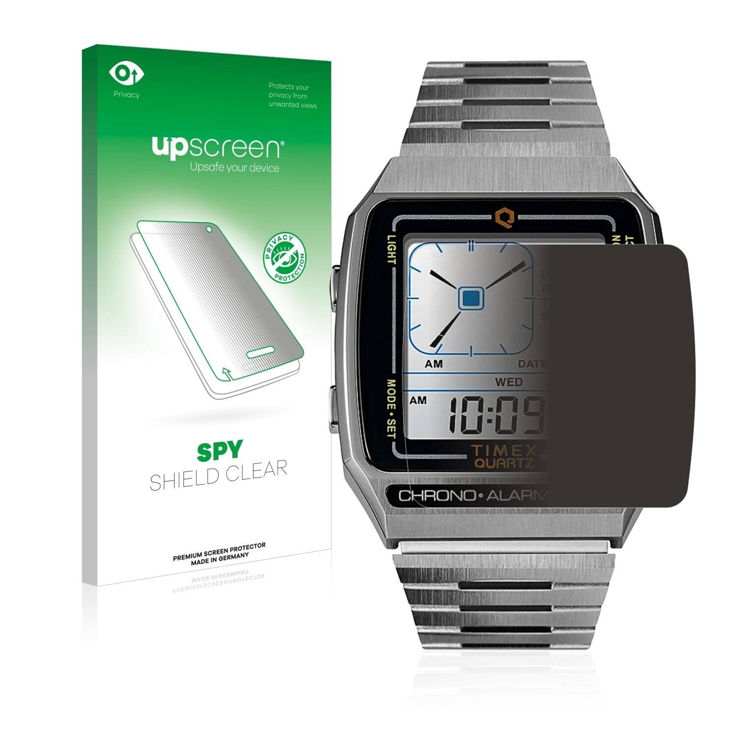 upscreen Spy Shield Clear Premium Blickschutzfolie für Timex Q