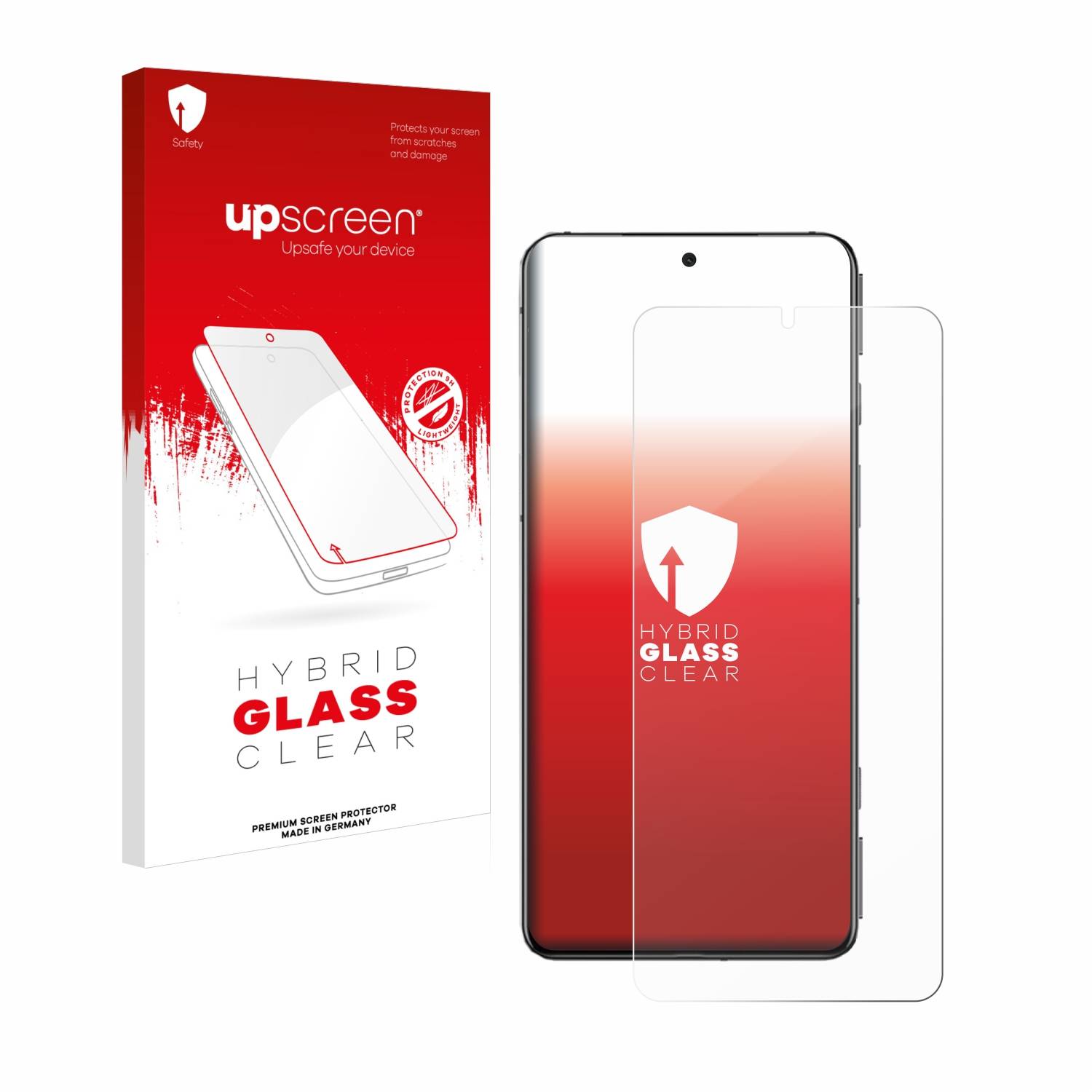upscreen Hybrid Glass Clear Premium Schutzglas Folie für Xiaomi Black Shark 5