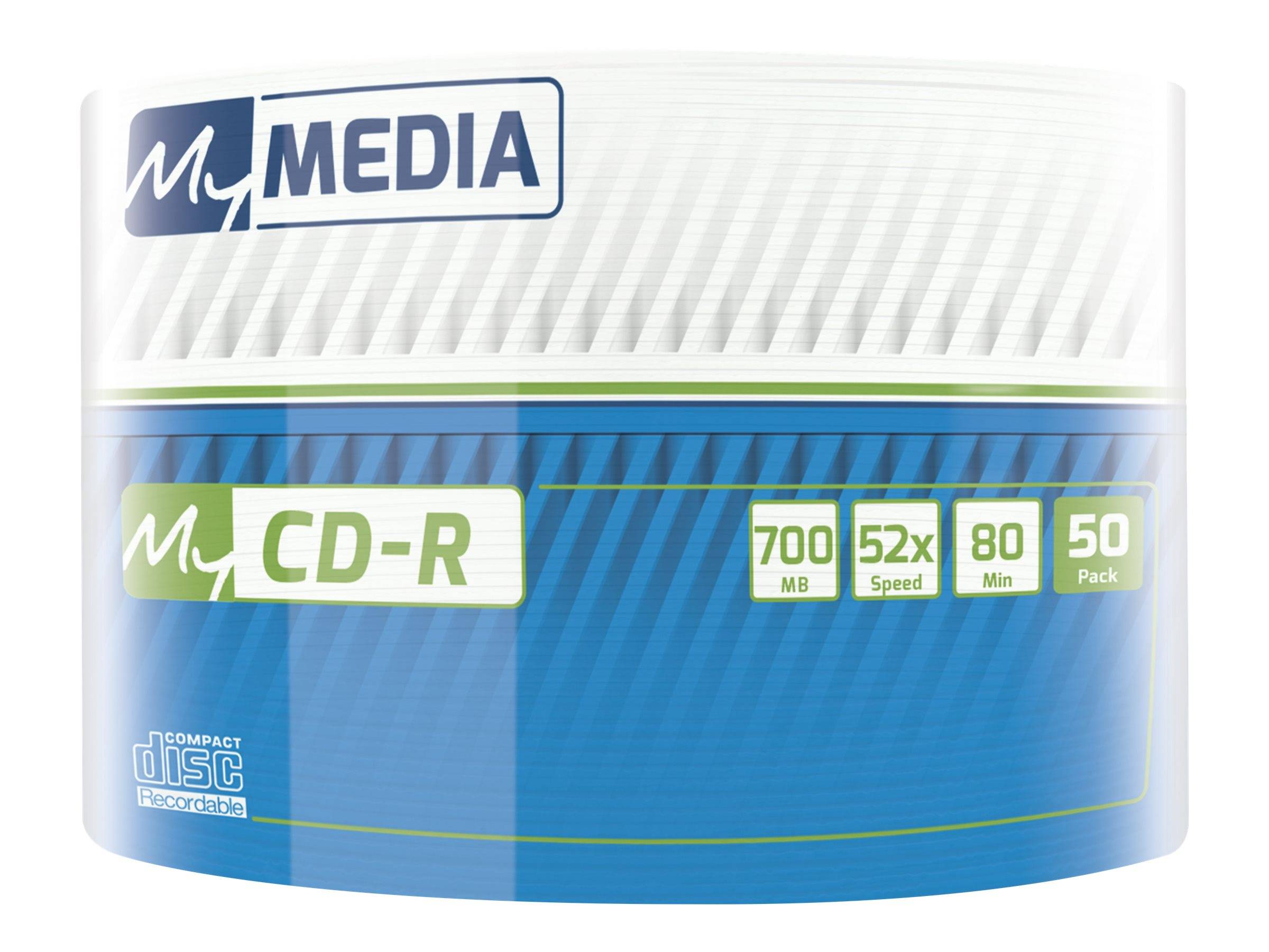 VERBATIM - MyMedia - 50 x CD-R - 700 MB (80 Min) 52x - Matt Silver
