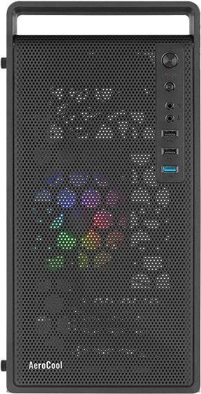 Gehäuse Aerocool PGS CS-109-G-BK-v1 FRGB Schwarz (AEROPGSCS-109G-BK-V1)