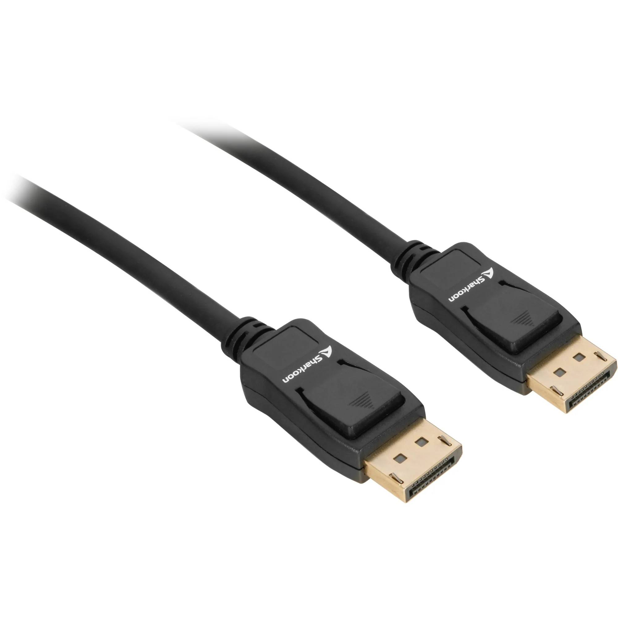 Sharkoon Kabel Displayport 1.4 Stecker> 8K schwarz 1 Meter - Kabel - Digital/Dis