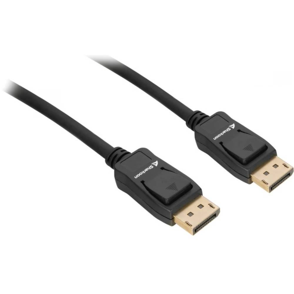 Sharkoon Kabel Displayport 1.4 Stecker> 8K schwarz 5 Meter - Kabel - Digital/Dis