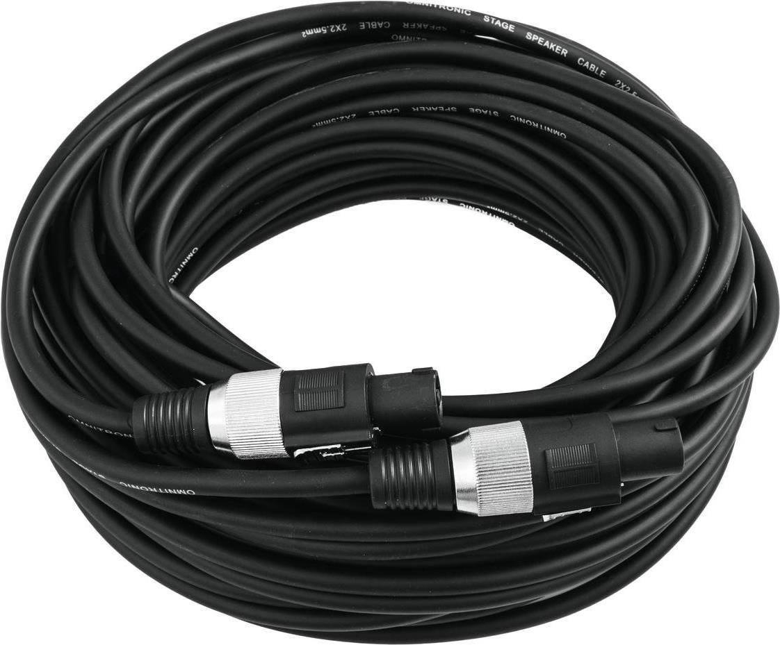 OMNITRONIC Lautsprecherkabel Speaker 2x2,5 20m sw (3022130P)
