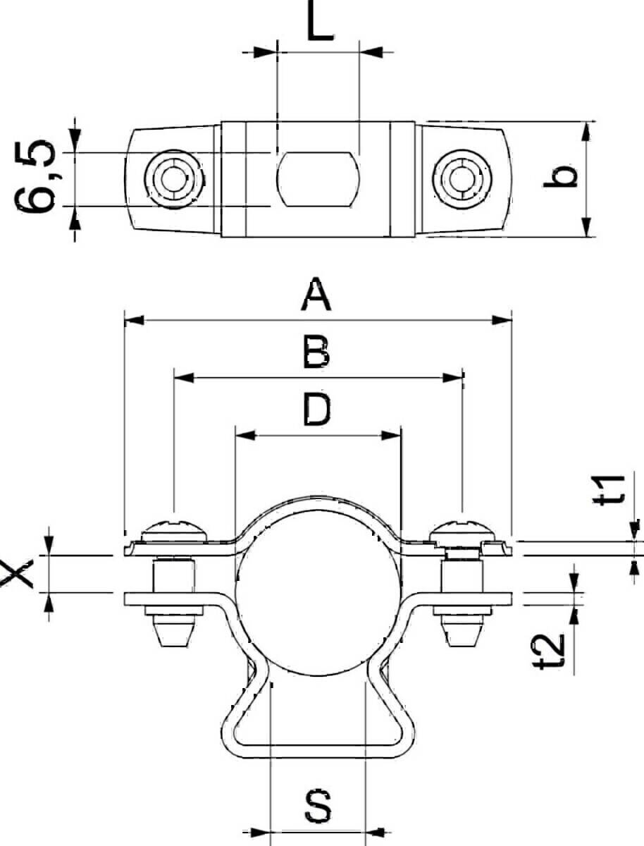 OBO Bettermann Abstandschelle ASL 733 20 G