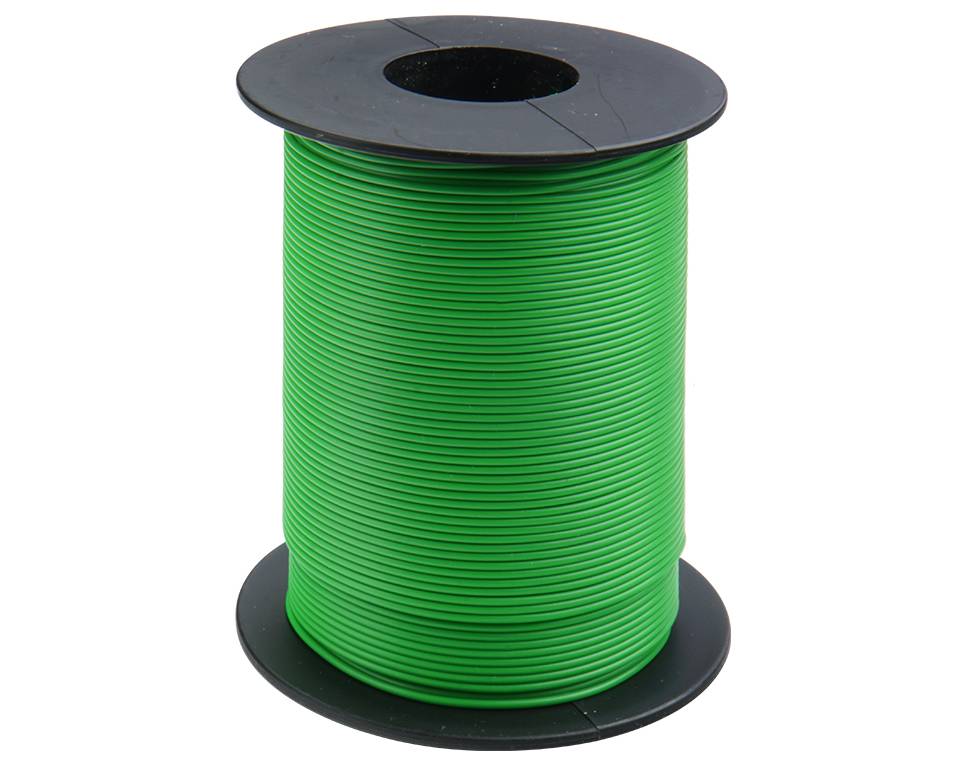 Donau Elektronik Donau Kupferschaltlitze 0,25 mm² / 25m auf Spule grün - Kupfer - 0,25 mm² - Grün - Kunststoff - 25 m