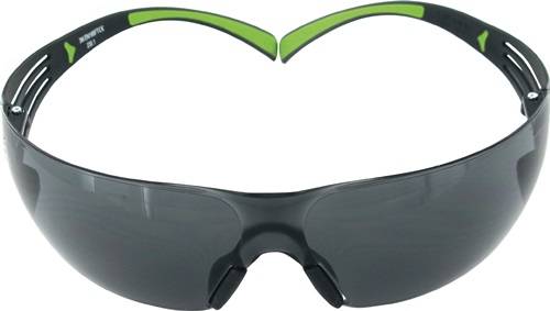 Schutzbrille SecureFit-SF400 EN 166,EN 170 Bügel schwarz grün,Scheibe grau