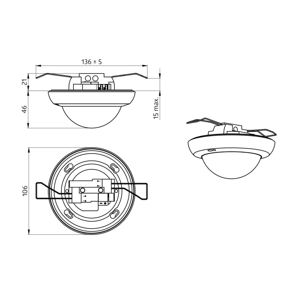 BEG Brück Electronic Präsenzmelder PD4N-KNX-ST-DE