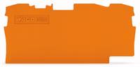 Wago Abschluss- und Zwischenplatte 1 mm dick, orange, 1 Stk.