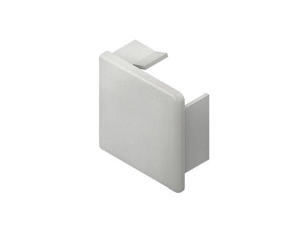 Kleinhuis Endstück 40X40 reinweiss RAL9010