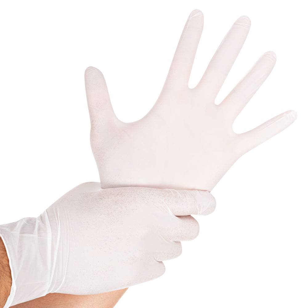 Nitrilhandschuhe Safe Light, puderfrei, 7/S, weiß, L: 24cm