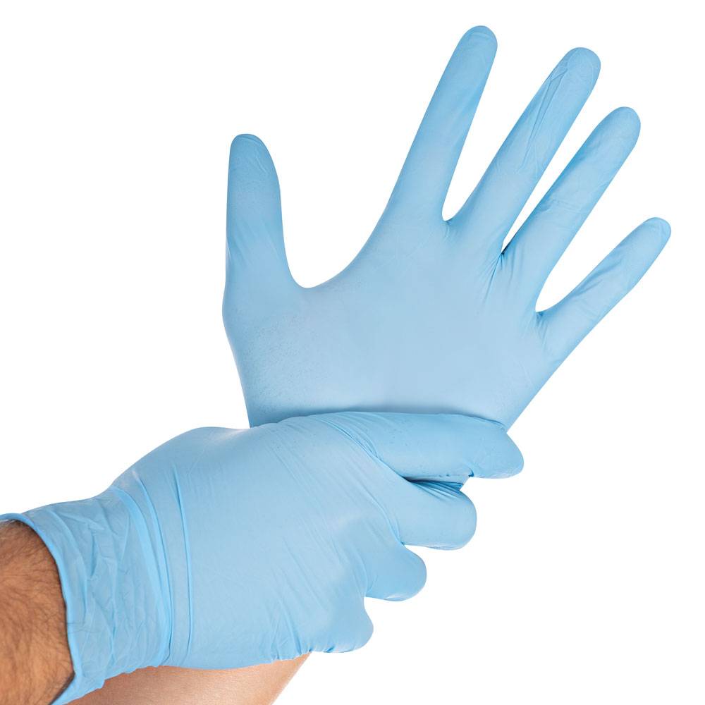 Nitrilhandschuhe Safe Light, puderfrei, 11/XXL, blau, L: 24cm