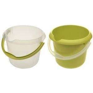 keeeper Putzeimer ''mika'', rund, 5 Liter, transparent ergonomisch geformter Henkel, integrierte Mess-Skala, mit