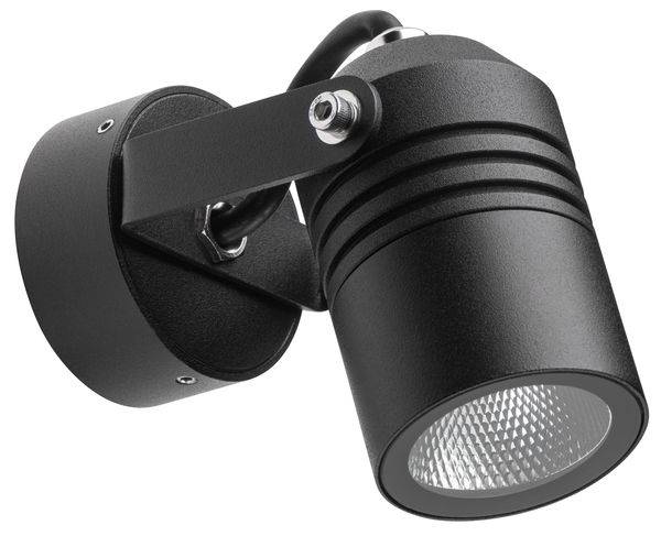 5019 LED-Wandstrahler schwarz