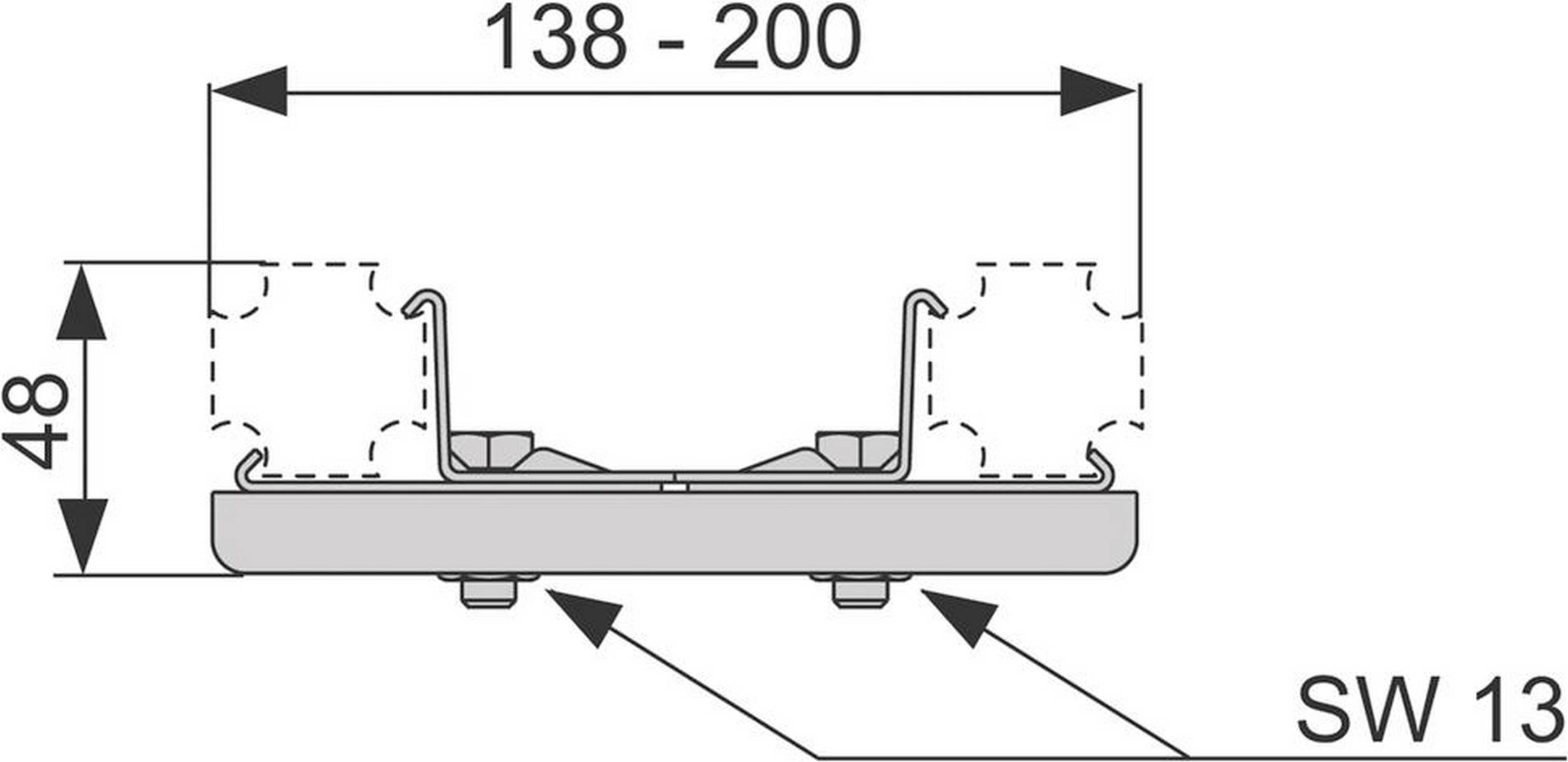 TECEprofil Universalverbinder Stahl verzinkt