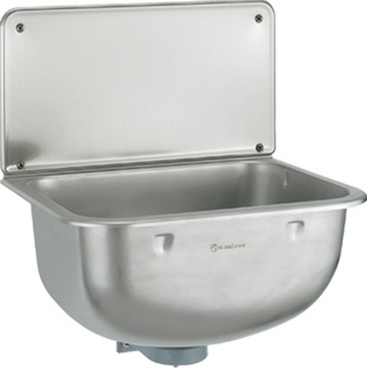 Haas Edelstahl-Wandausgussbecken ANITA, 14 l, satinierte Oberfläche.