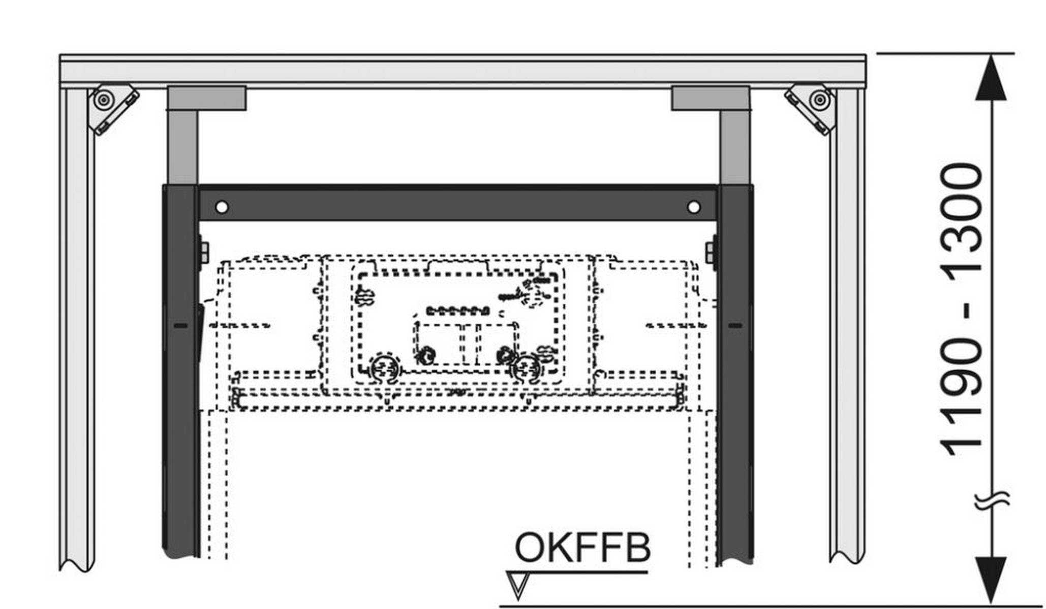 TECEprofil Teleskopbefestigung für Universalmodul