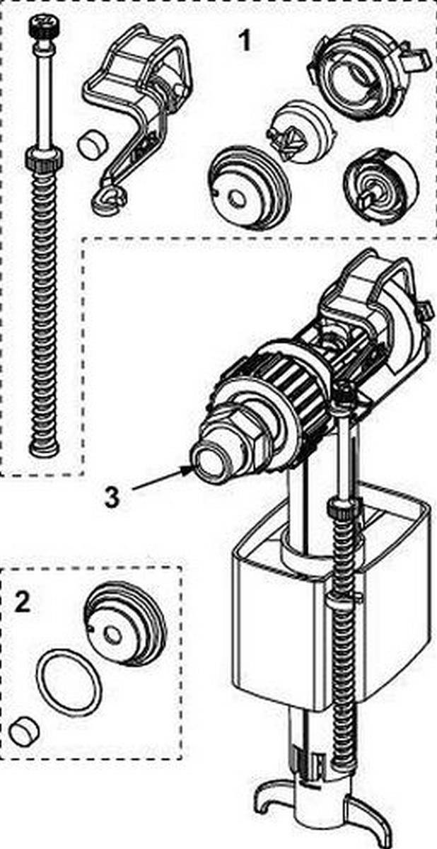 TECE Füllventil F 10 Universal für Spülkästen