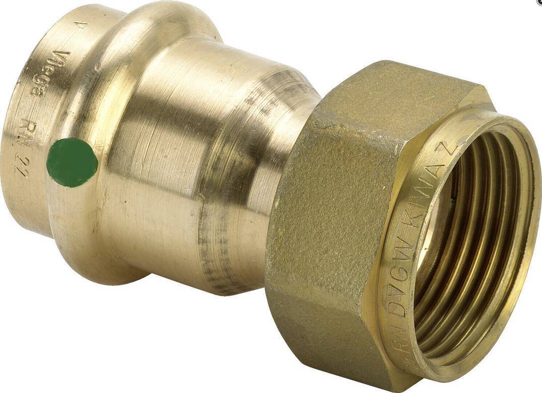 Viega Anschluss-Verschraubung Sanpress RG m SC-Contur flachdichtend 15mmx3/4