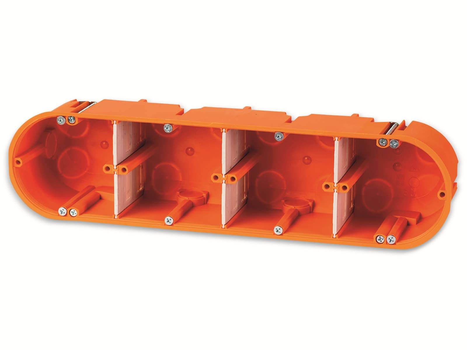 F-TRONIC Hohlwanddose, Ø 68 mm, T 60 mm, 4-fach, massiv